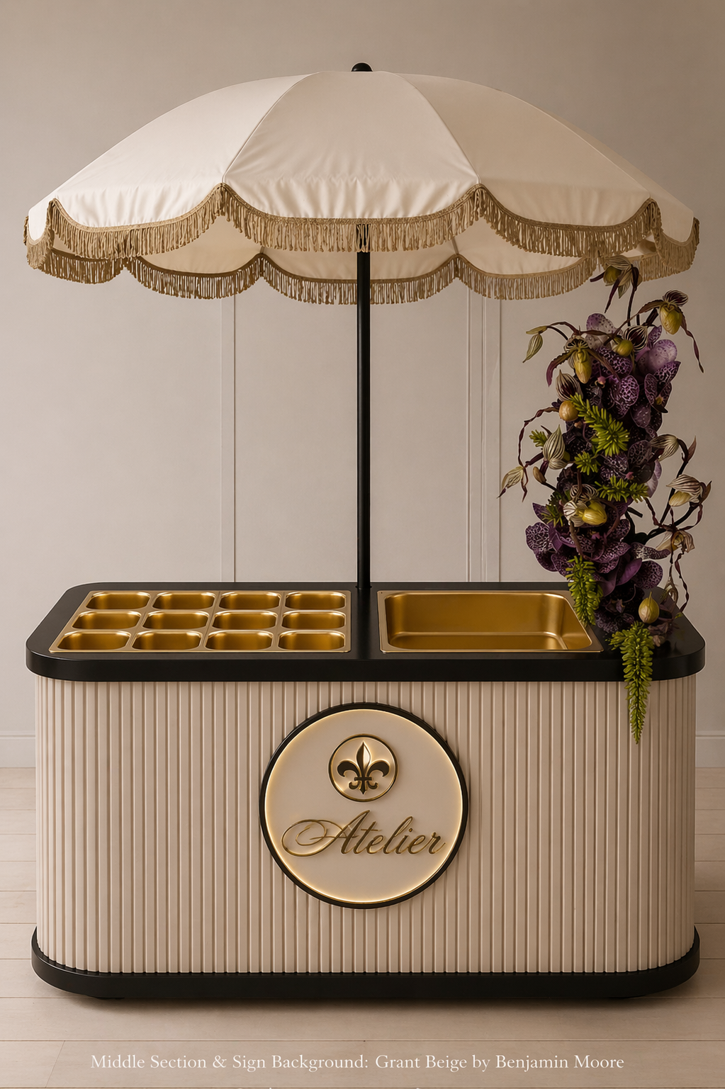 72 in Bloom Bar Cart