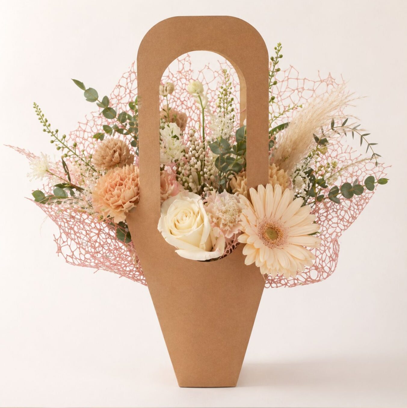 Brown Floral Bags